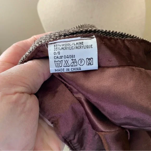 🍂 Wool Tweed Hat - Picture 5 of 5